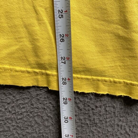 Vintage Y2k Tommy Hilfiger Classic Yellow Long Sleeve Shirt Mens 2XL Distressed - Picture 7 of 16